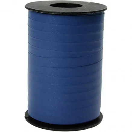 Presentband, blå, B: 10 mm, matt, 250 m/ 1 rulle.