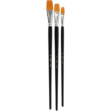 Gold Line Penslar, L: 30-33 cm, B: 12-20 mm, platt, 3 st./1 förp.