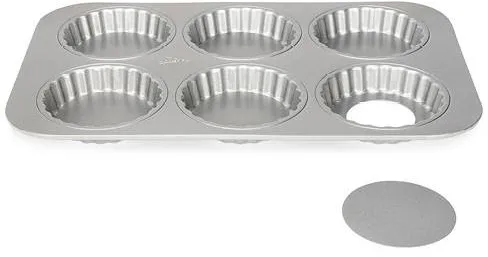 Patisse Silvertop pajform för 6 st 38,5 x 24,5 x 2,5 cm - Silver